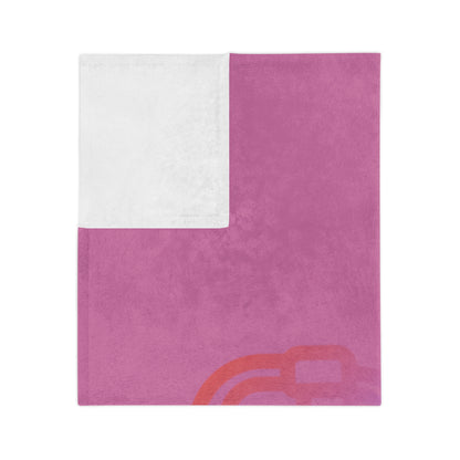 Velveteen Minky Blanket: Gaming Lite Pink