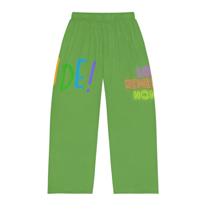 Men's Pajama Pants: LGBTQ Pride Green