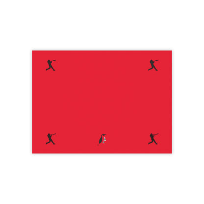 Post-it® Note Pads: Baseball Dark Red