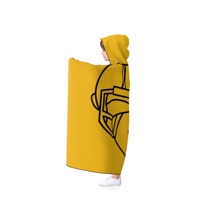 Hooded Blanket: Football Yellow