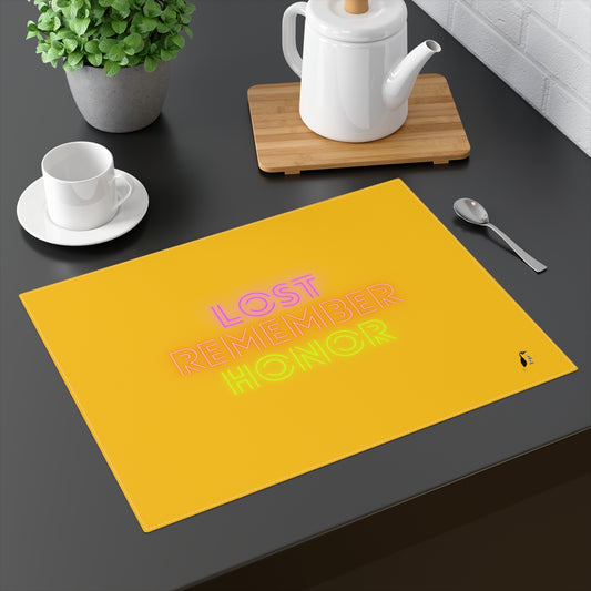 Placemat, 1pc: Lost Remember Honor Yellow