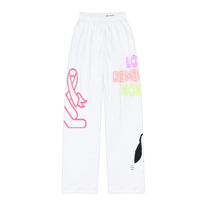 Kids Pajama Pants: Fight Cancer White