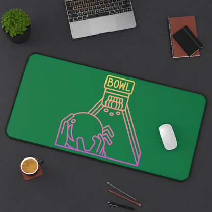 Desk Mat: Bowling Dark Green