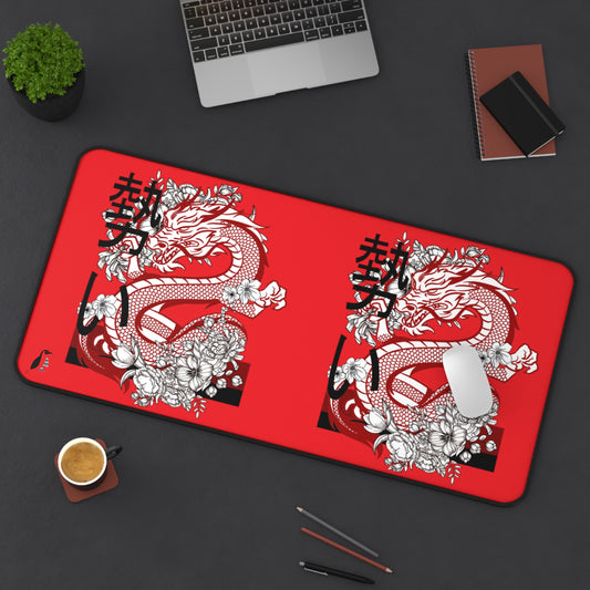 Desk Mat: Dragons Red