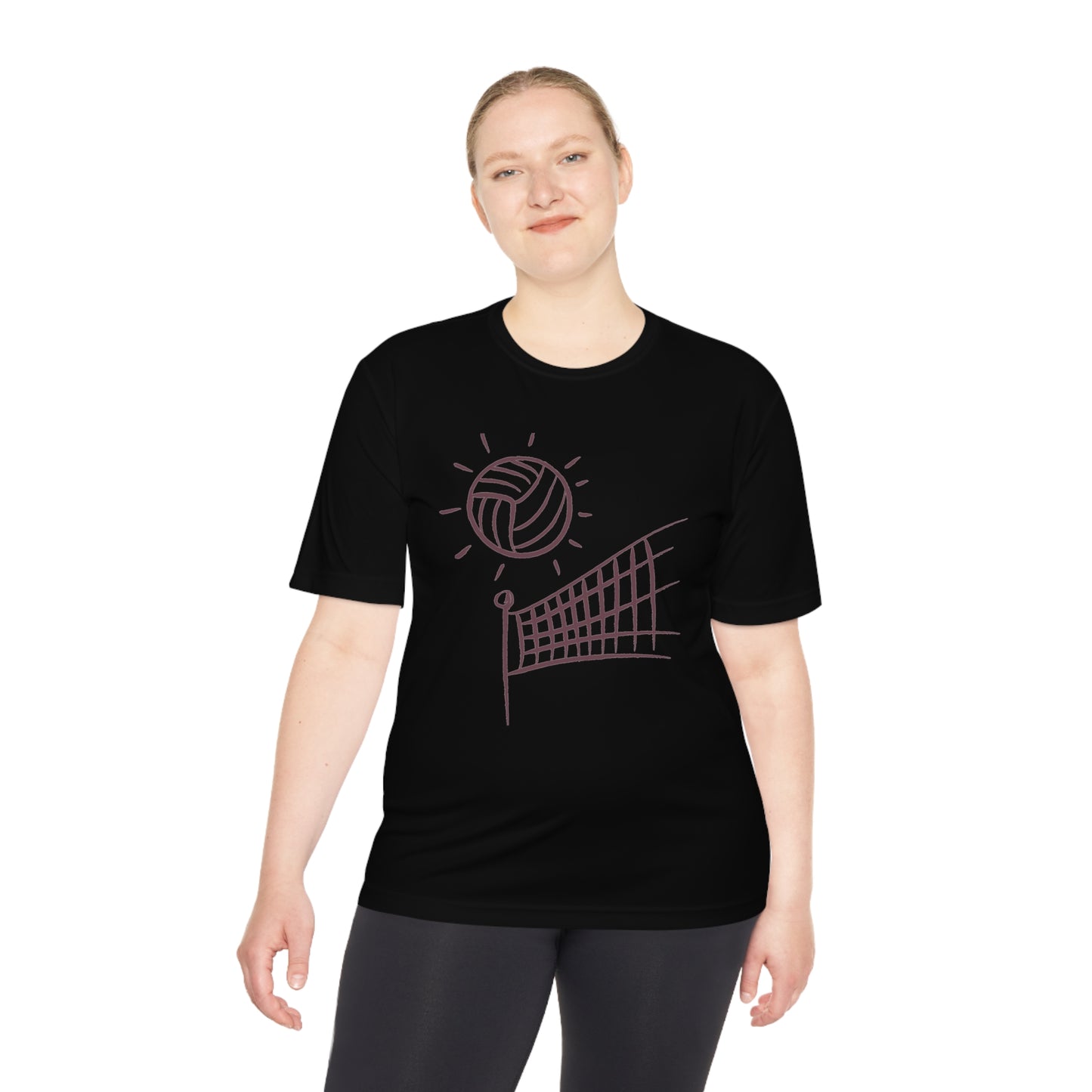 Moisture Wicking Tee: Volleyball #1