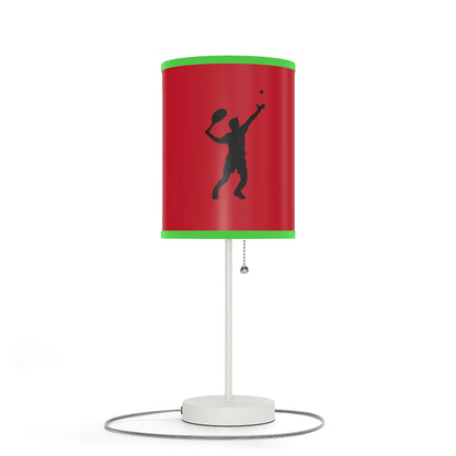 Lamp on a Stand, US|CA plug: Tennis Dark Red