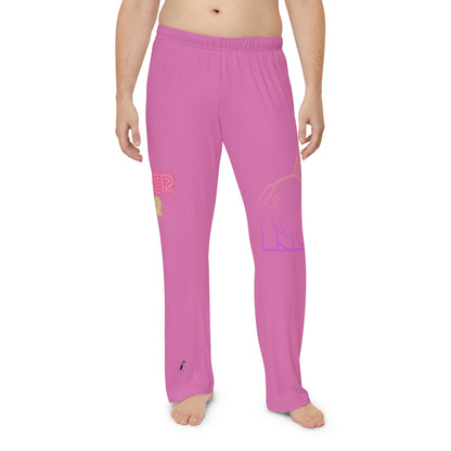 Men's Pajama Pants: Bowling Lite Pink