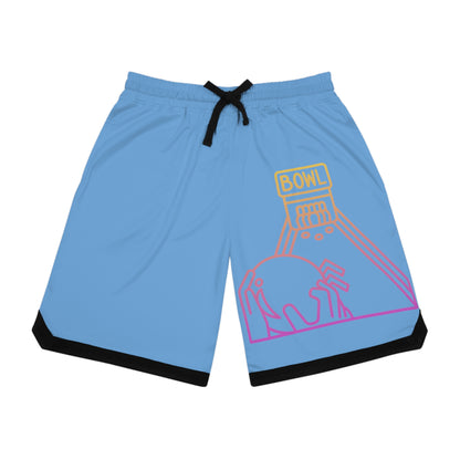 Basketball Rib Shorts: Bowling Lite Blue