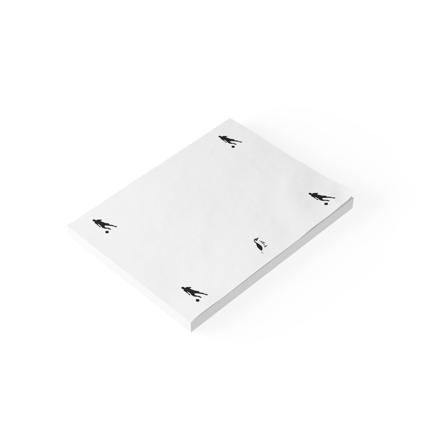 Post-it® Note Pads: Soccer White