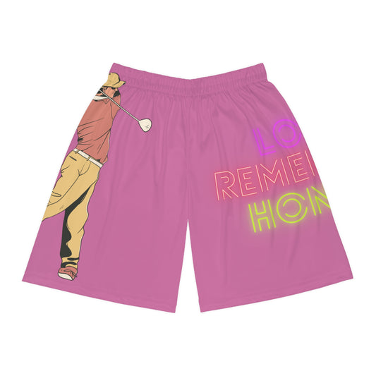 Basketball Shorts: Golf Lite Pink