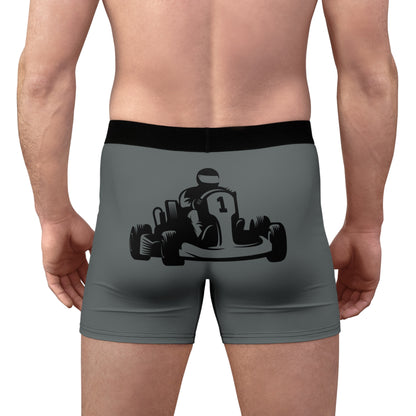 Men's Boxer Briefs: Racing Dark Grey