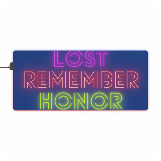 LED Gaming Mouse Pad: Lost Remember Honor Dark Blue