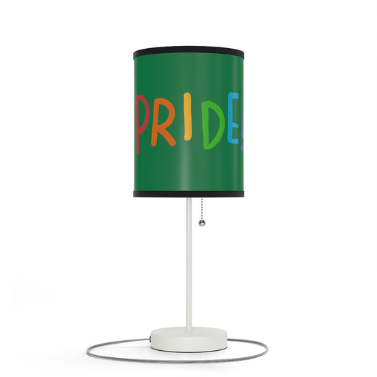 Lamp on a Stand, US|CA plug: LGBTQ Pride Dark Green 