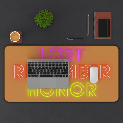 Desk Mat: Lost Remember Honor Lite Brown