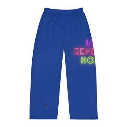 Men's Pajama Pants: Lost Remember Honor Dark Blue