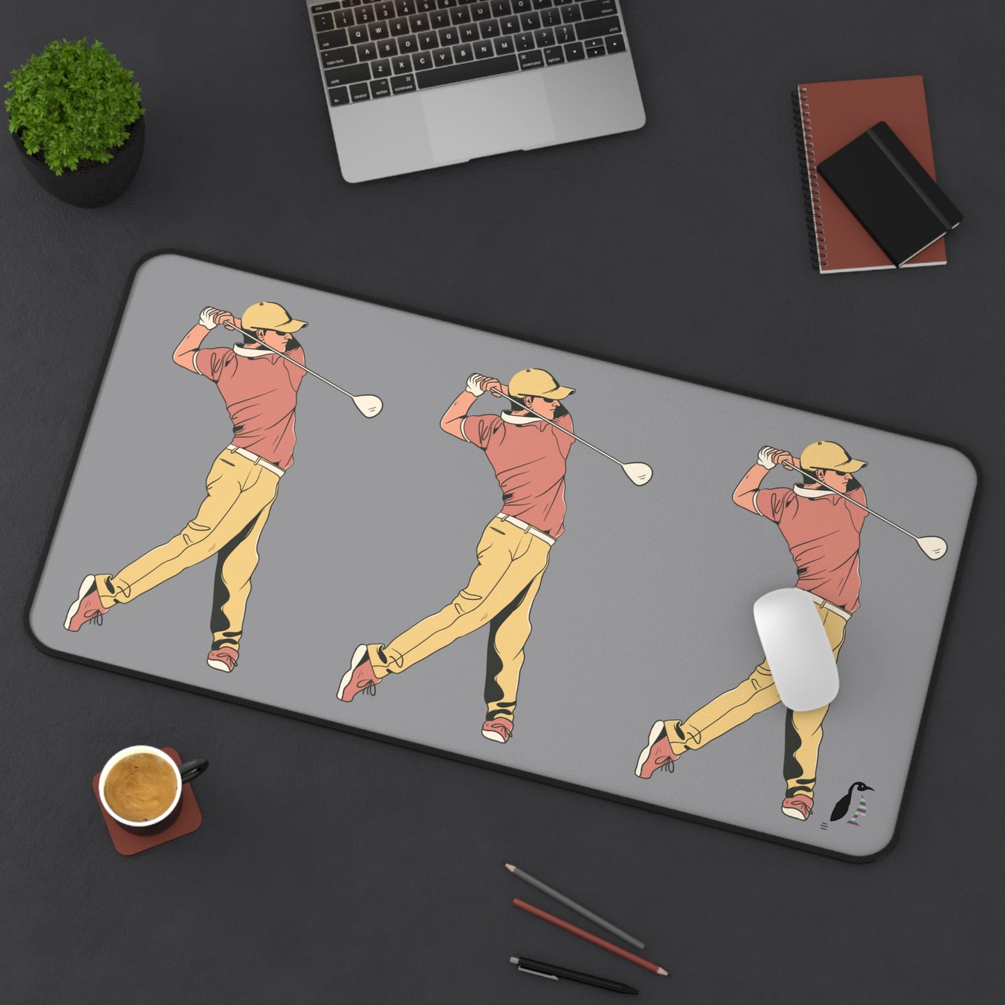 Desk Mat: Golf Grey