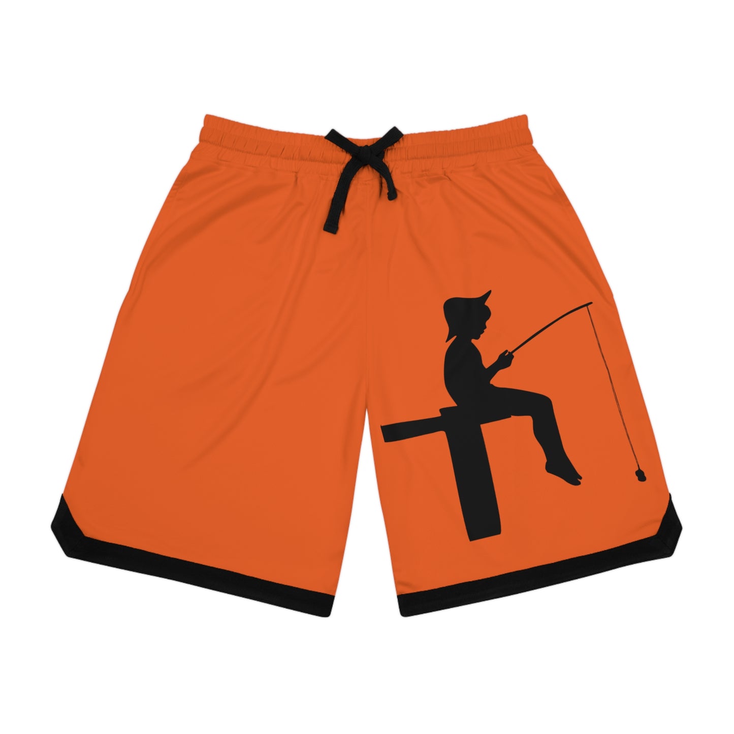 Basketball Rib Shorts: Fishing Orange