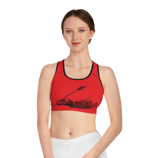 Sports Bra: Writing Red