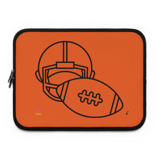 Laptop Sleeve: Football Orange
