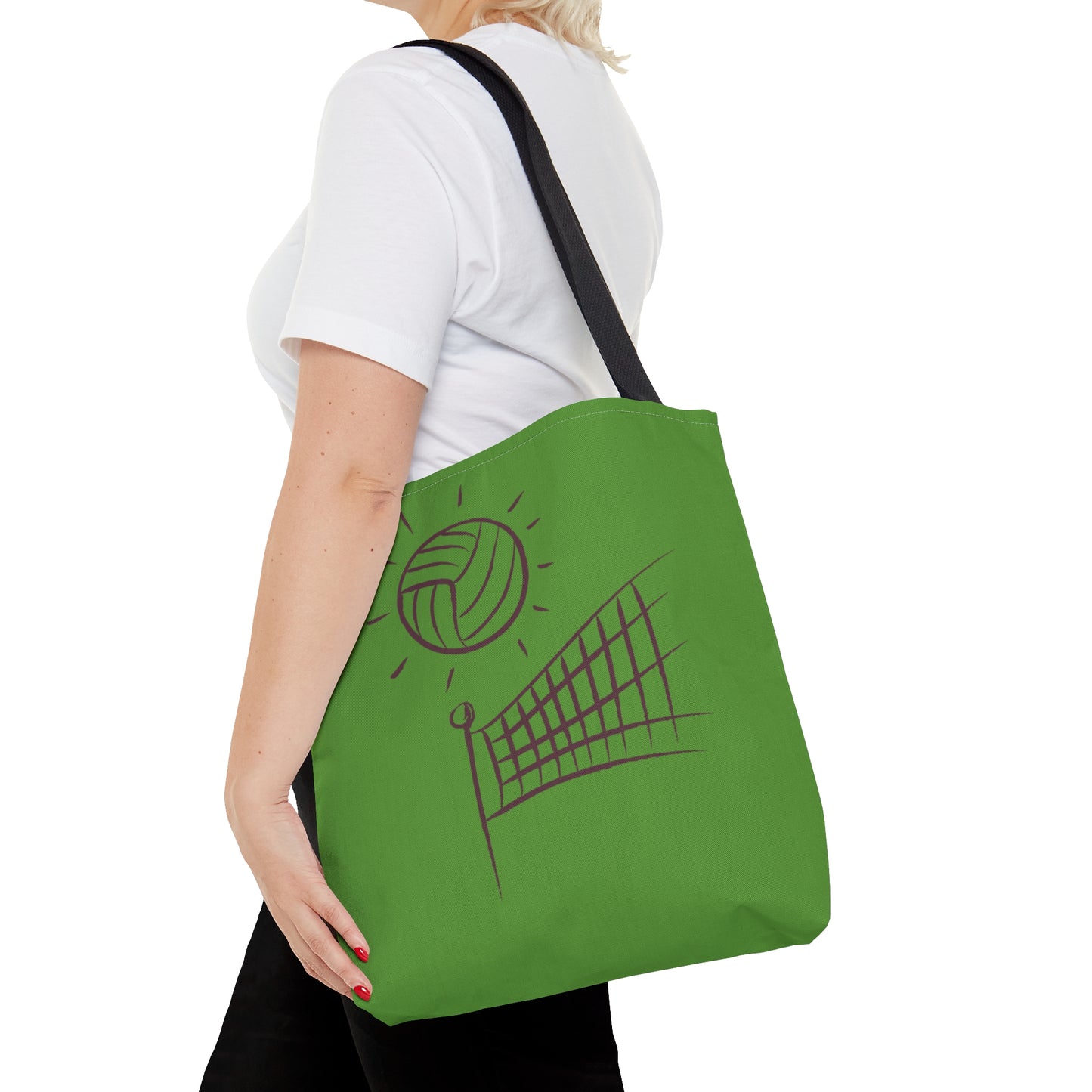 Tote Bag: Volleyball Green