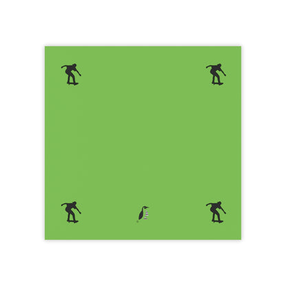 Post-it® Note Pads: Skateboarding Green