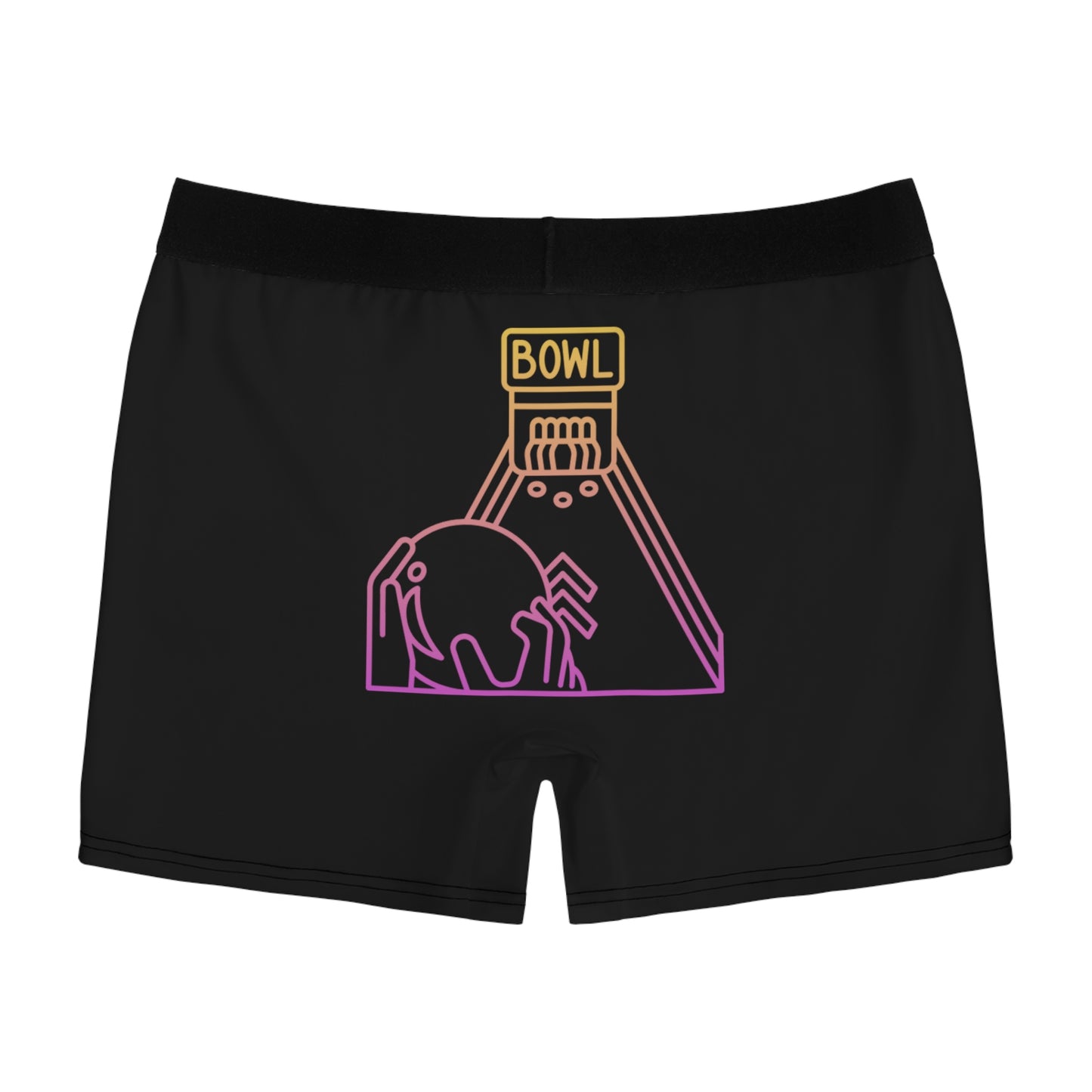 Men's Boxer Briefs: Bowling Black