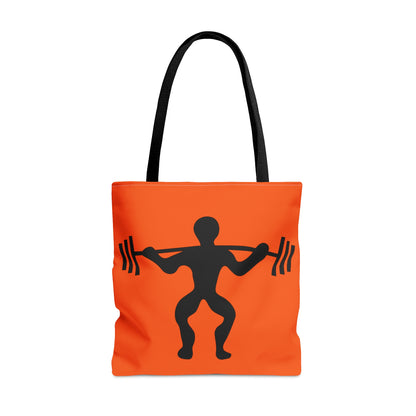 Tote Bag: Weightlifting Orange