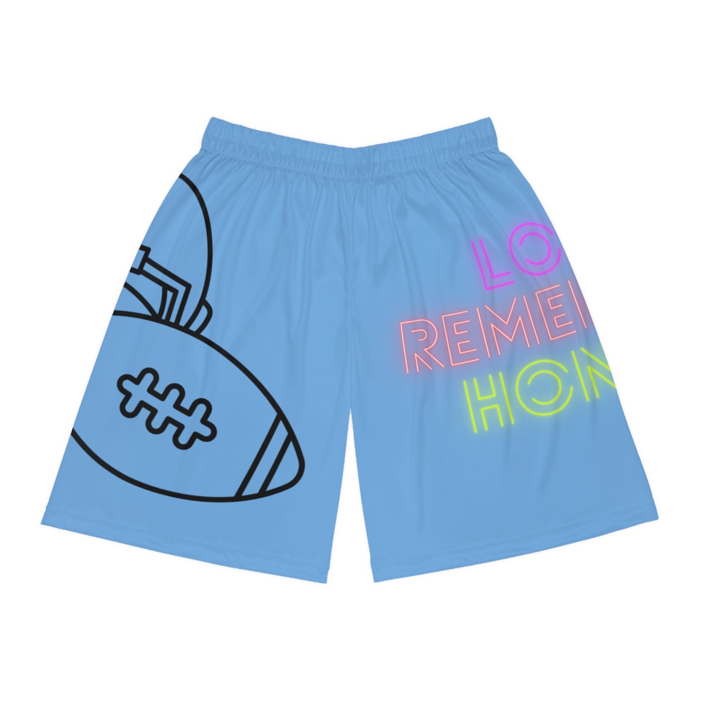 Basketball Shorts: Football Lite Blue