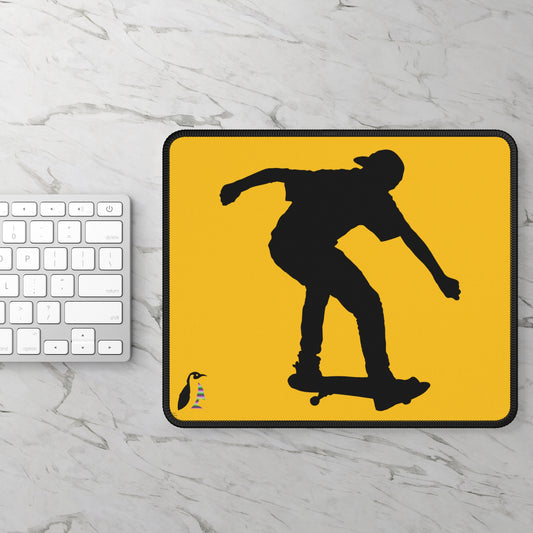 Gaming Mouse Pad: Skateboarding Yellow