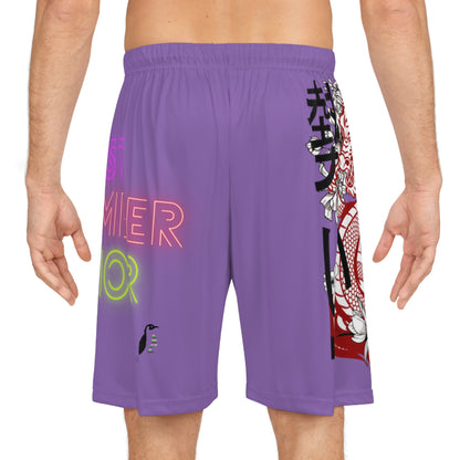 Basketball Shorts: Dragons Lite Purple