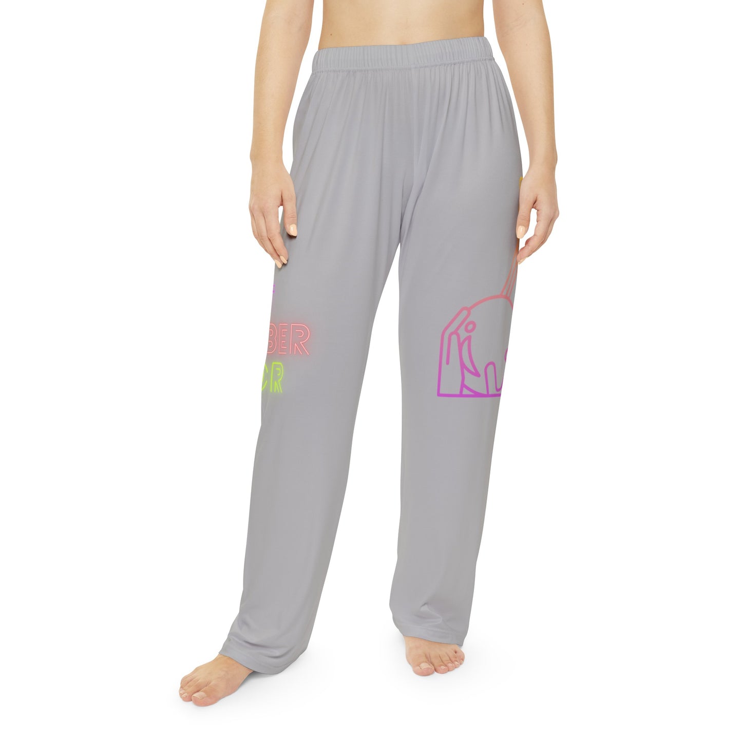 Women's Pajama Pants: Bowling Lite Grey