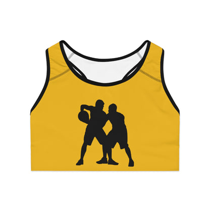 Sports Bra: Basketball Yellow