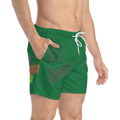 Swim Trunks: Volleyball Dark Green