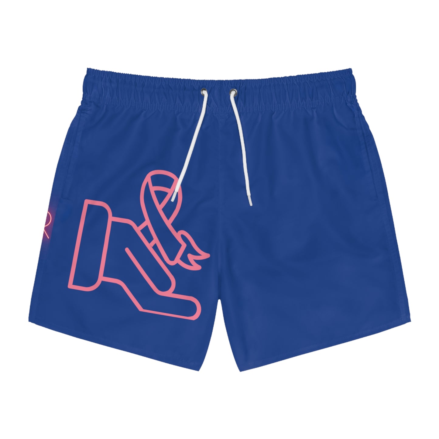 Swim Trunks: Fight Cancer Dark Blue