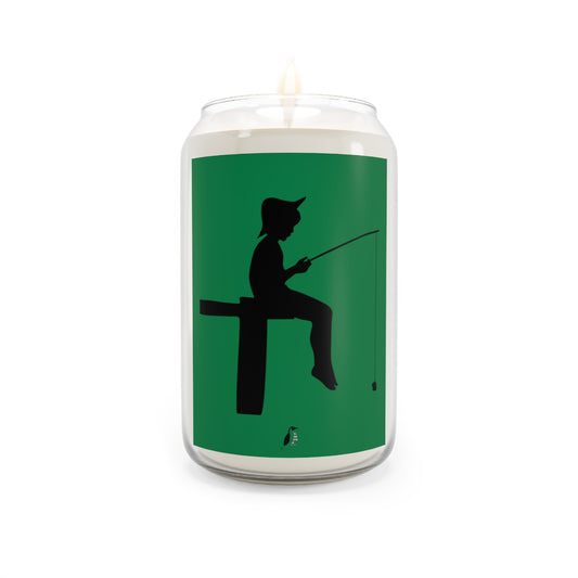 Scented Candle, 13.75oz: Fishing Dark Green