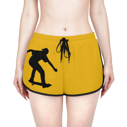 Women's Relaxed Shorts: Skateboarding Yellow