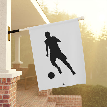 Garden & House Banner: Soccer White