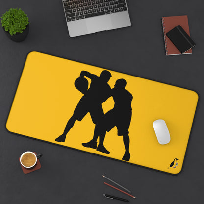 Desk Mat: Basketball Yellow