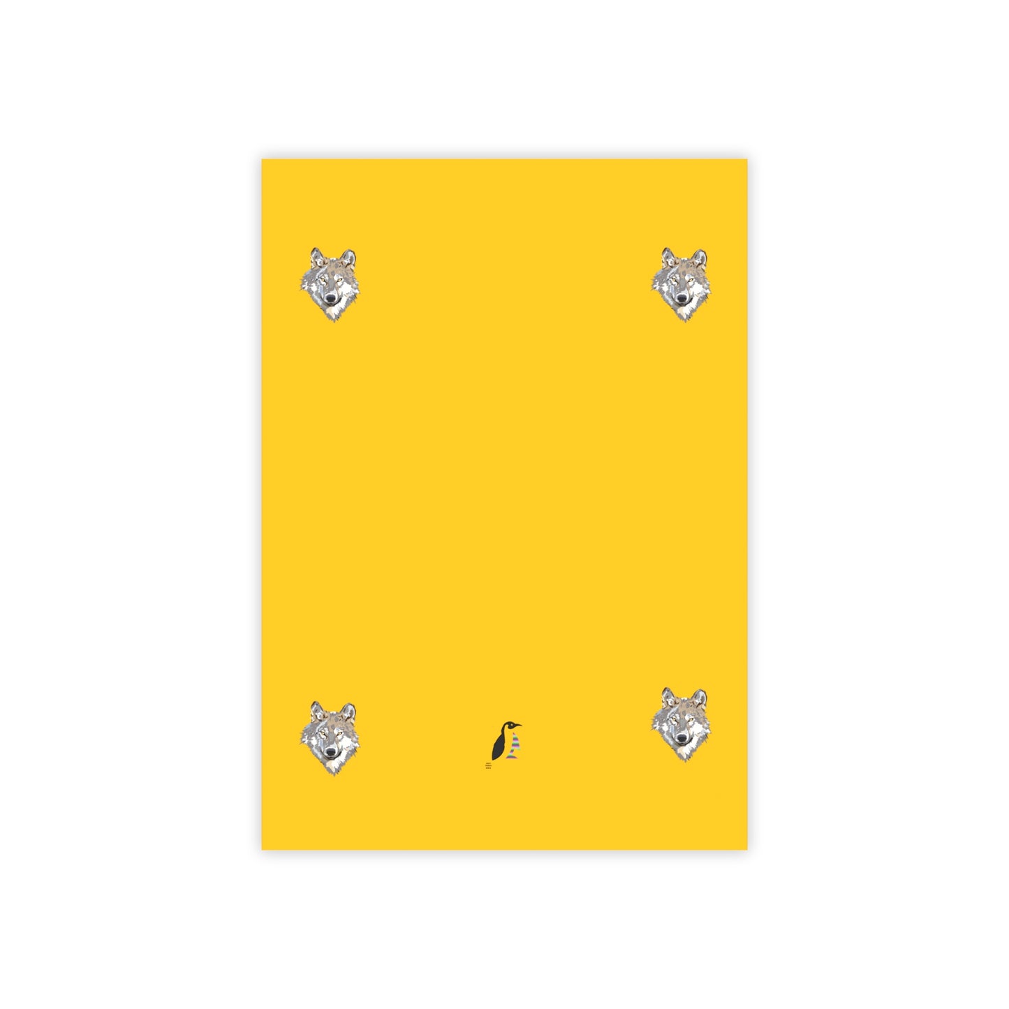 Post-it® Note Pads: Wolves Yellow