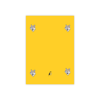 Post-it® Note Pads: Wolves Yellow