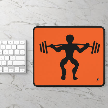 Gaming Mouse Pad: Weightlifting Orange