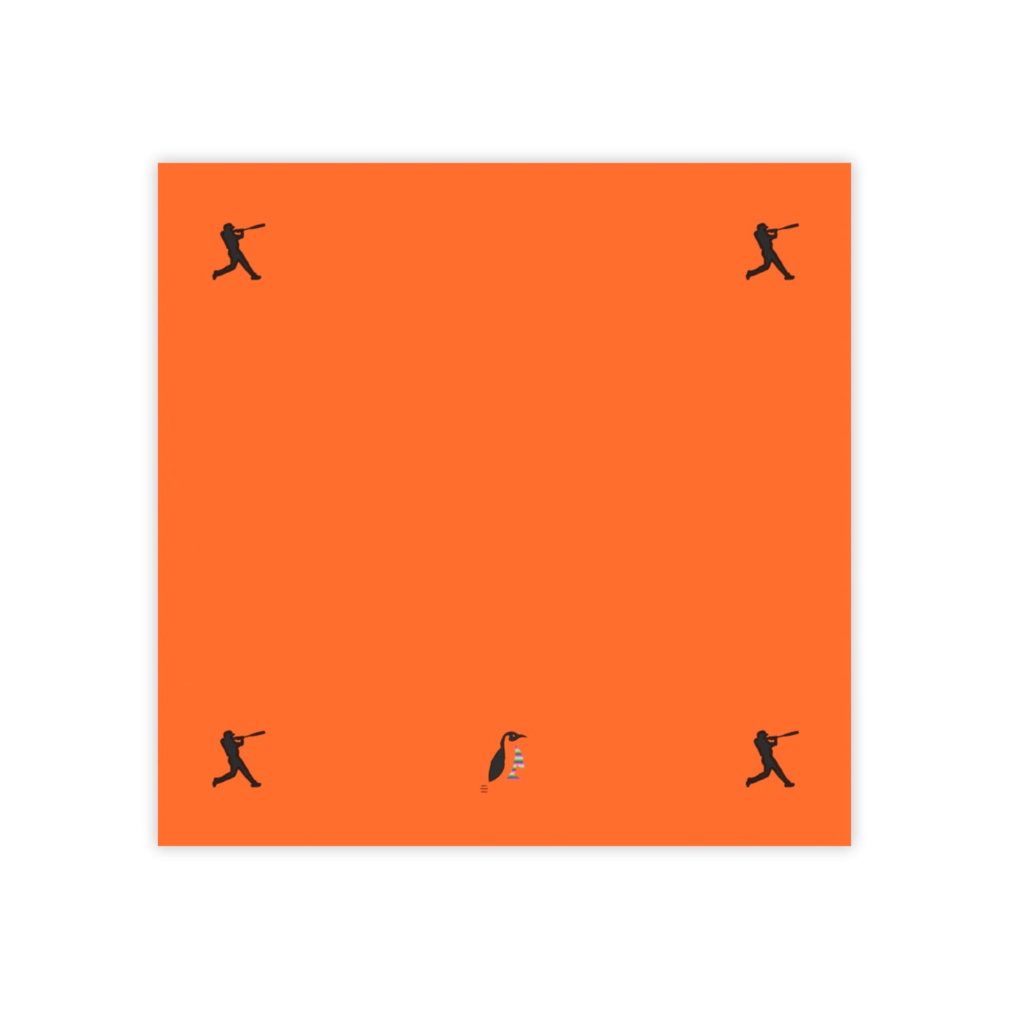 Post-it® Note Pads: Baseball Orange