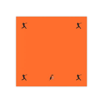 Post-it® Note Pads: Baseball Orange