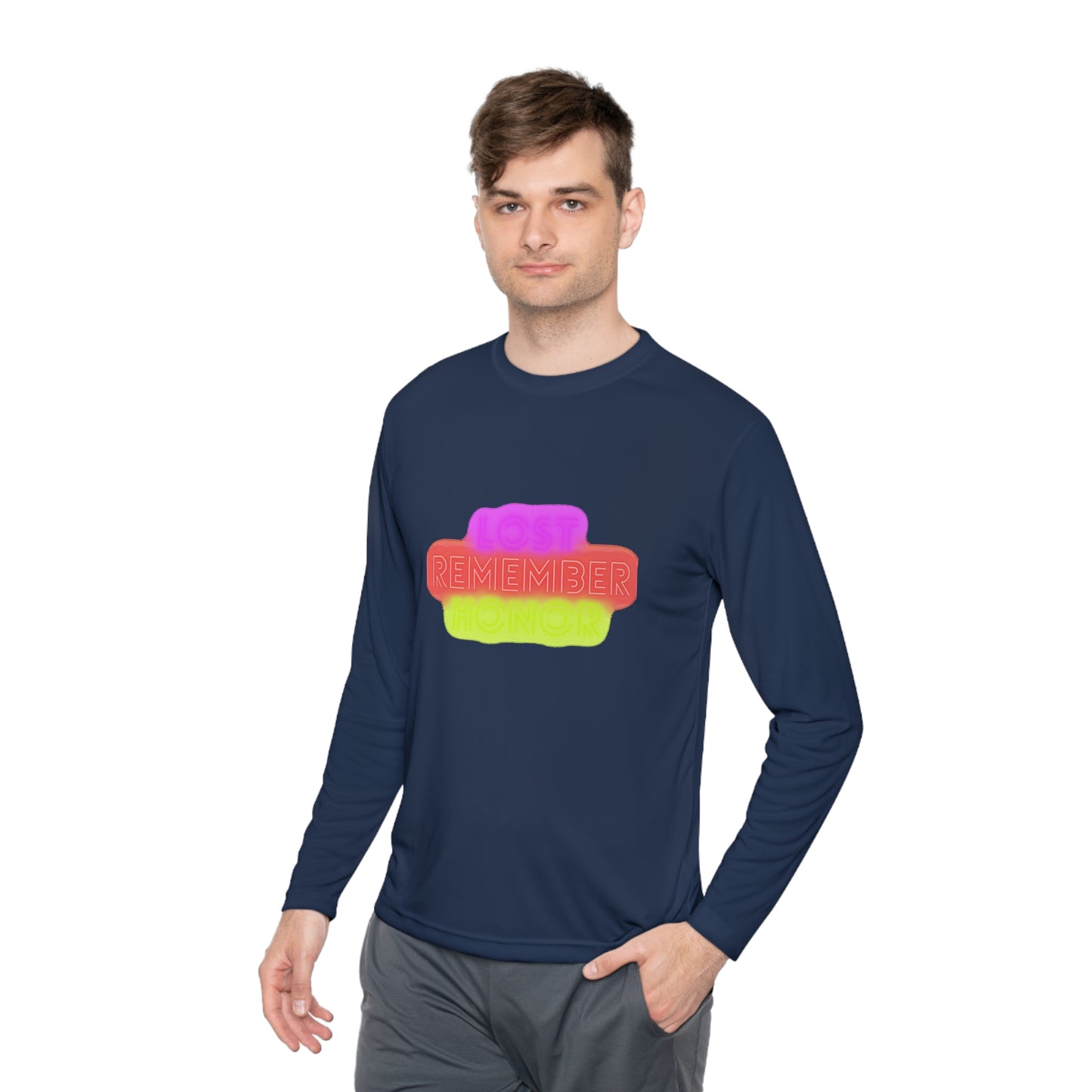 Lightweight Long Sleeve Tee: Lost Remember Honor #2