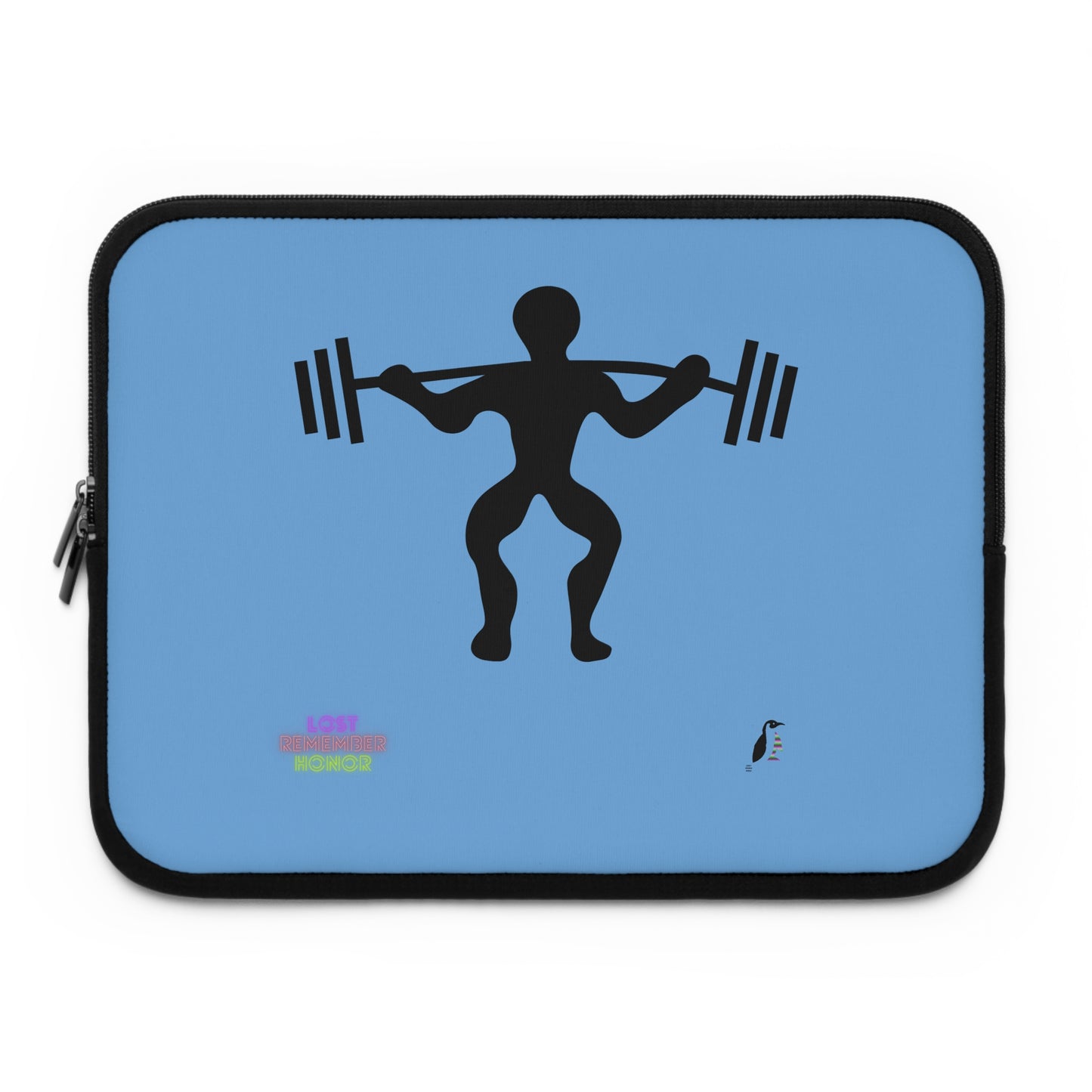 Laptop Sleeve: Weightlifting Lite Blue