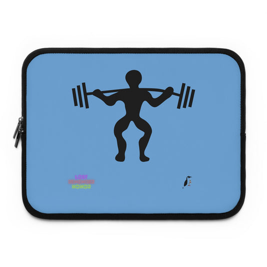 Laptop Sleeve: Weightlifting Lite Blue