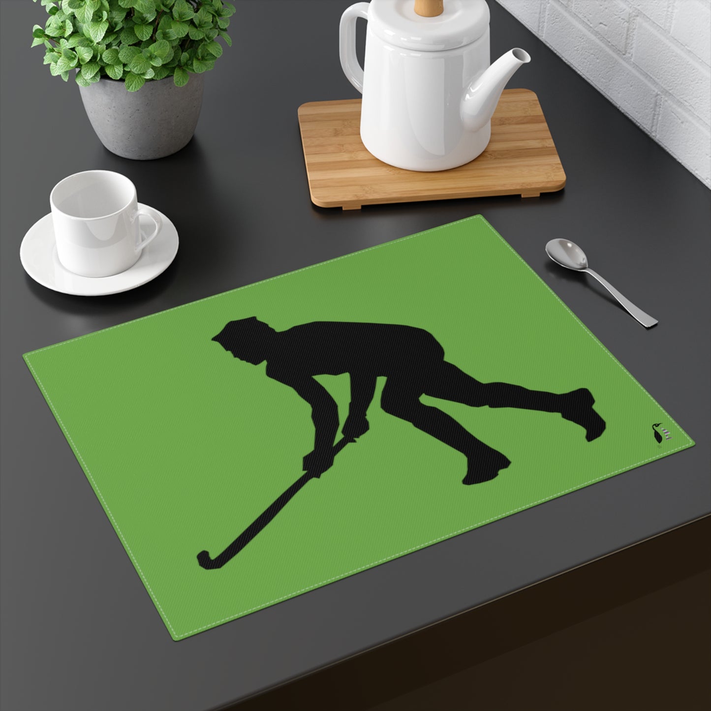 Placemat, 1pc: Hockey Green