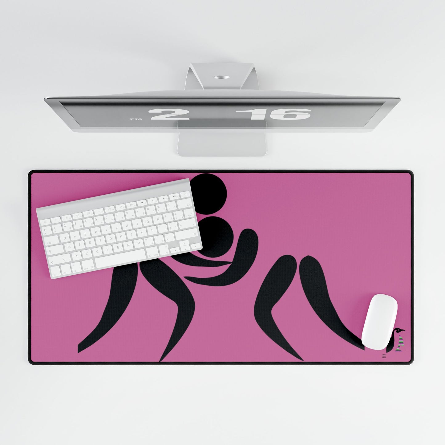 Desk Mats: Wrestling Lite Pink