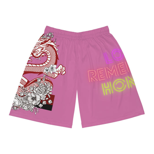 Basketball Shorts: Dragons Lite Pink