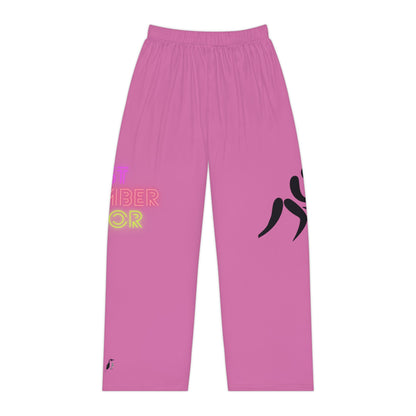 Women's Pajama Pants: Wrestling Lite Pink